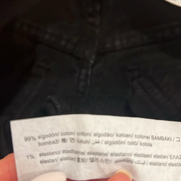 NWT Zara high-waisted black denim shorts - Picture 5 of 7